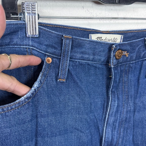 (T4) Madewell loose-fit straight-leg jeans in dark distressed,32(1),28(3), 26(1) - Picture 6 of 16
